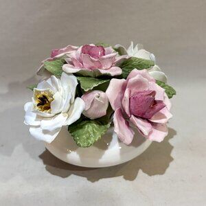 Royal Adderley Bone China Floral Bouquet Figurine Made in England AS IS